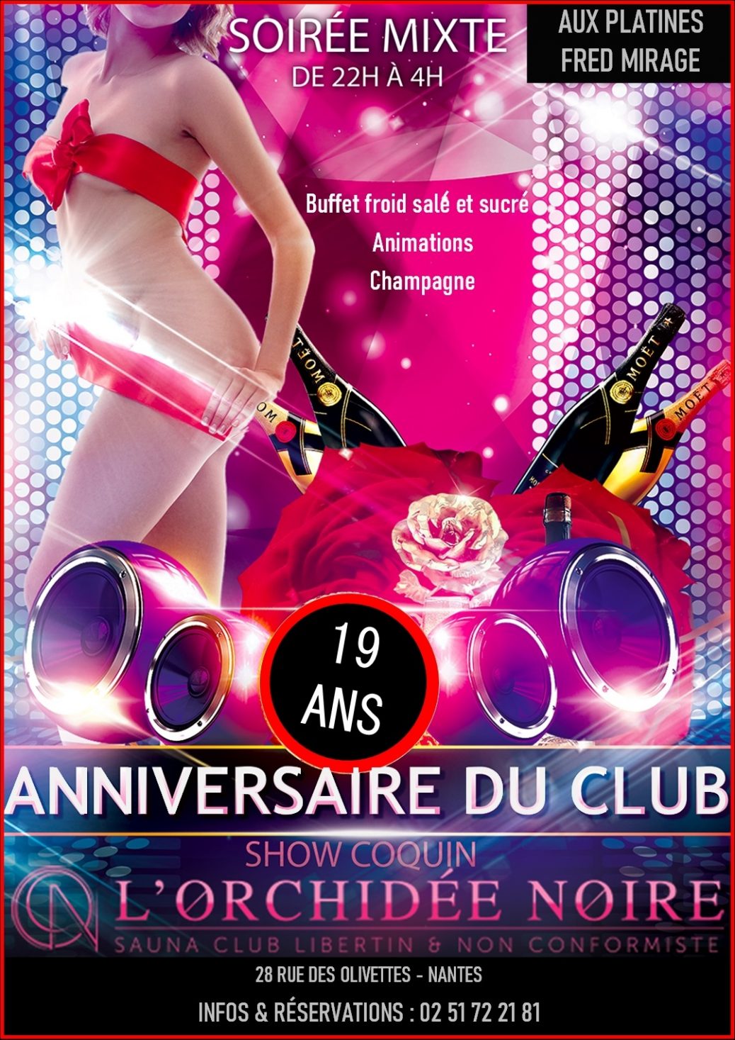 Anniversaire Club Orchidee Noire Nantes Vendredi 1 Juillet