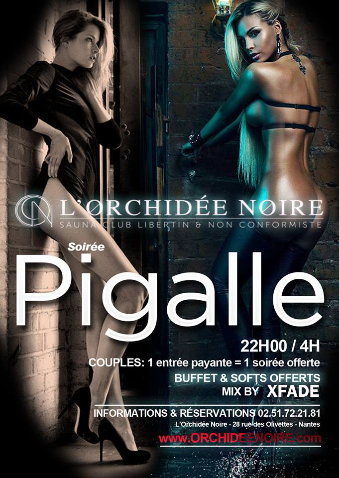 Pigalle party, soirée libertine à Nantes à l'Orchidée Noire