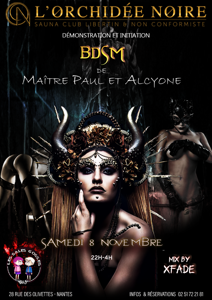 Soirée BDSM 8 novembre Orchidée Noire