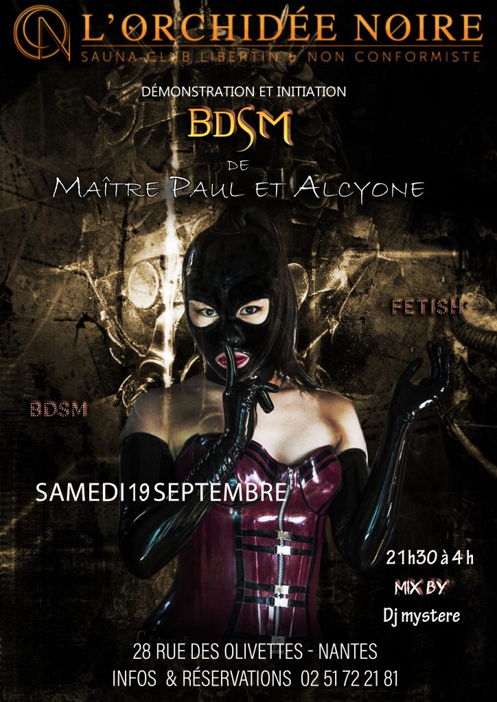 soiree bdsm maitre paul alcyone orchidée noire